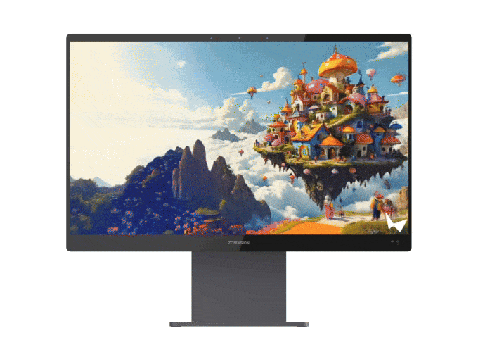 ZIMO M1 glasses-free 3D monitor running the open SDK, OpenXR and windowed 3D apps