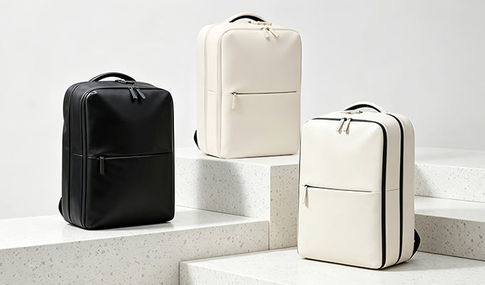 Zondision multifunctional travel backpack in three colorways: black, white and panda two-tone
